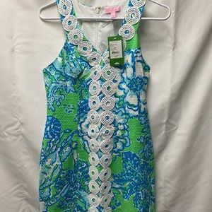 Lilly Pulitzer Trudy shift dress in go-go green